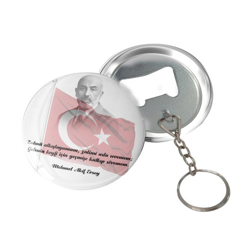 İstiklal Marşı Anahtarlık | Özel Tasarım Milli Hediyelik