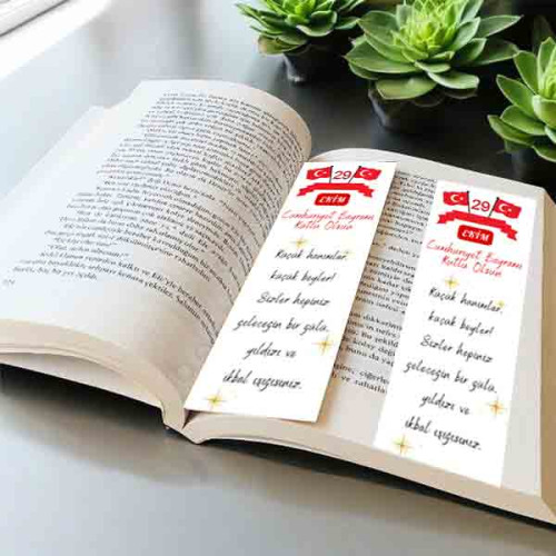 Öğrenciler için 29 Ekim Kitap Ayracı | Atatürk Sözlü Cumhuriyet Bayramı Hediyesi