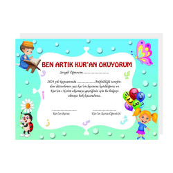 Artık Kur'an Okuyorum Belgesi