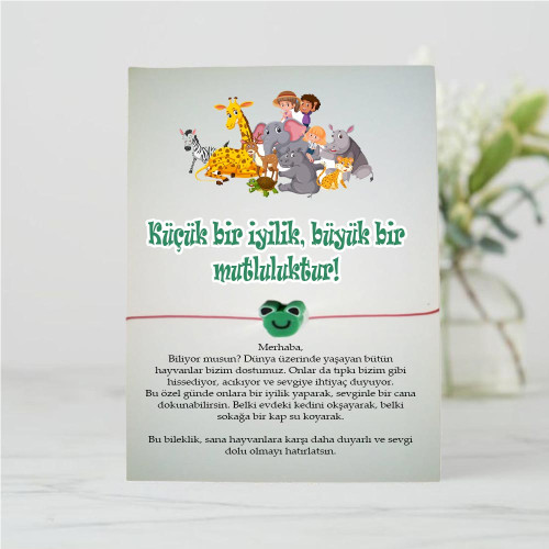 Hayvanları Koruma Günü Bilekliği - 