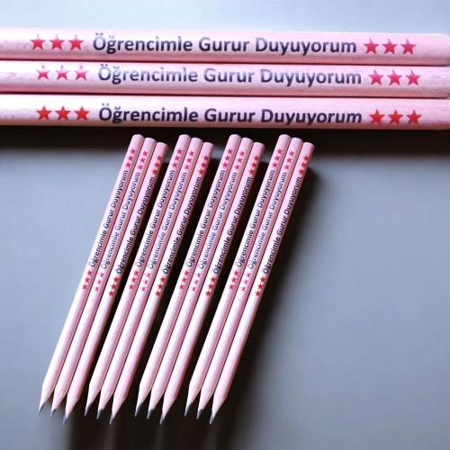 Öğrencimle Gurur Duyuyorum Baskılı Kurşun Kalem | Karne Hediyesi