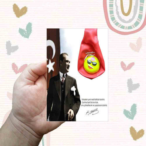 29 Ekim Cumhuriyet Bayramı Balon Kartı | Bayram Coşkusuna Tatlı ve Renkli Dokunuş 29 Ekim Cumhuriyet Bayramı Balon Kartı | Bayram Coşkusuna Tatlı ve Renkli Dokunuş