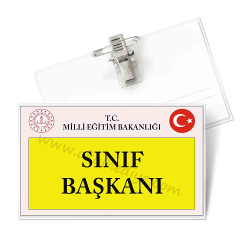 Sınıf Başkanı Yaka Kartı | Liderlik Sorumluluğunu Taşıyan Öğrenci Rozeti Sınıf Başkanı Yaka Kartı | Liderlik Sorumluluğunu Taşıyan Öğrenci Rozeti
