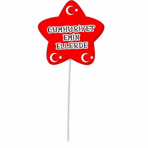 Cumhuriyet Bayramı Konuşma Balonu | Bayrak Temalı Kutlama