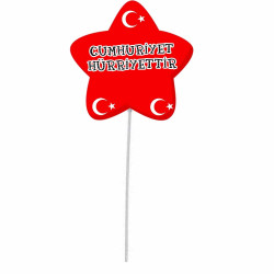 Cumhuriyet Bayramı Konuşma Balonu | Bayrak Temalı Kutlama
