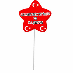Cumhuriyet Bayramı Konuşma Balonu | Bayrak Temalı Kutlama Aksesuarı