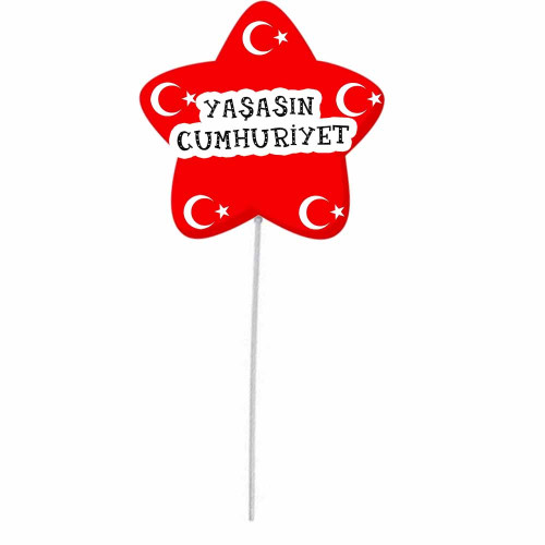 Cumhuriyet Bayramı Konuşma Balonu | Bayrak Temalı Kutlama