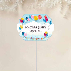Okula Başladı Konuşma Balonu | İlk Gün Hatırası-Macera Şimdi Başlıyor