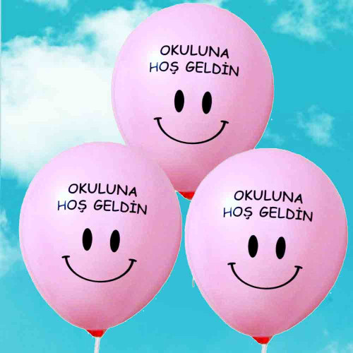 Okuluna Hoş Geldin Balonu | Özel Tasarım Lateks Hatıra Balonu Okuluna Hoş Geldin Balonu | Özel Tasarım Lateks Hatıra Balonu