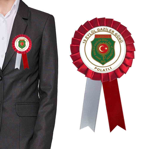 Polatlı Gaziler Günü Kokartı | 19 Eylül Tören ve Anma Yaka Rozeti Polatlı Gaziler Günü Kokartı | 19 Eylül Tören ve Anma Yaka Rozeti