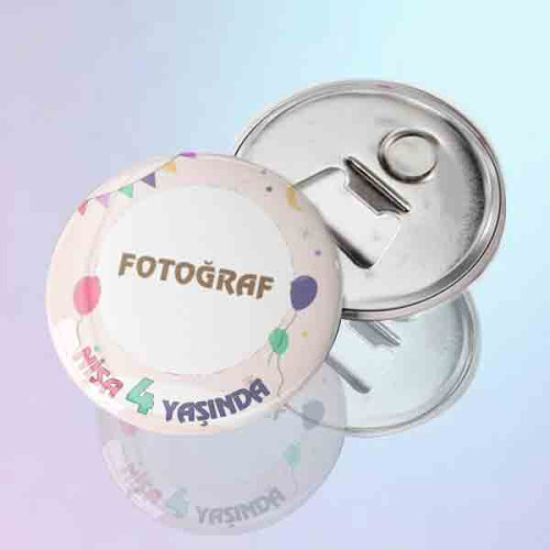 Fotoğraflı Kişiye Özel Doğum Günü Magnet Açacak - Yaş Günü Hediyeliği Fotoğraflı Kişiye Özel Doğum Günü Magnet Açacak - Yaş Günü Hediyeliği