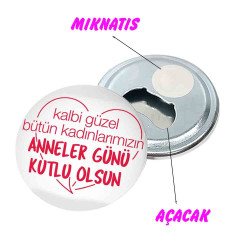 Kişiye Özel Anneler Günü Magneti | Fotoğraflı Tasarım
