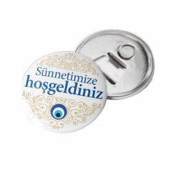 Kişiye Özel Açacaklı Buton Magnet | Sünnet Hatırası | İsimli Magnet