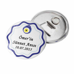 Kişiye Özel Açacaklı Buton Magnet | Sünnet Hatırası | İsimli Magnet