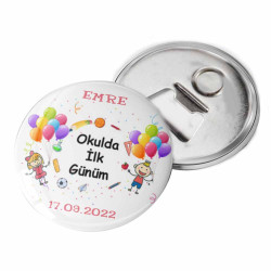 Okulda İlk Günüm Magneti | Kişiye Özel Okul Hatırası