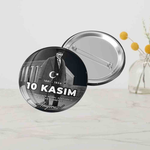 10 Kasım Atatürk Rozeti | Okula Özel Metal Anma Rozet 10 Kasım Atatürk Rozeti | Okula Özel Metal Anma Rozet
