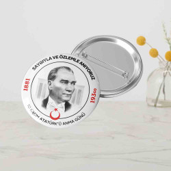 10 Kasım Atatürk Rozeti | Özel Gün Rozetim