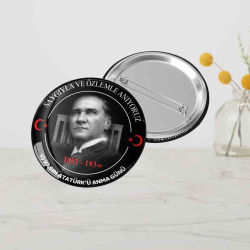 10 Kasım Atatürk'ü Anma Rozeti 10 Kasım Atatürk'ü Anma Rozeti