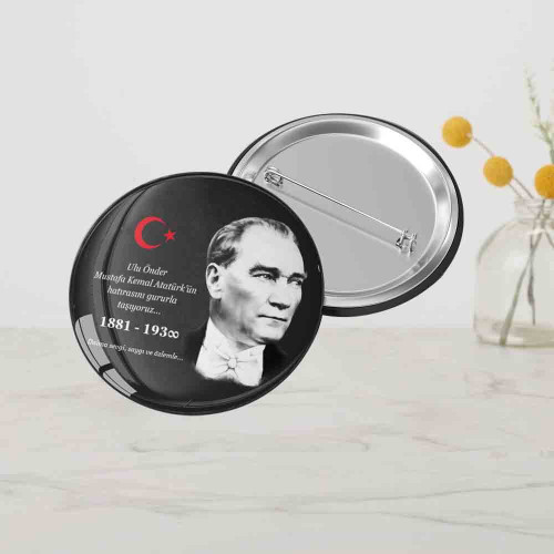 Atatürk Saygı Rozetim | Özel Tasarım Metal Rozet Atatürk Saygı Rozetim | Özel Tasarım Metal Rozet