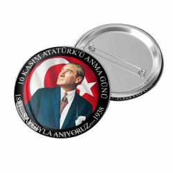 Atatürk Saygı Rozetim | Özel Tasarım Metal Rozeti