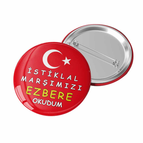 İstiklâl Marşı Rozeti | 12 Mart’a Özel Etkinlik Rozet İstiklâl Marşı Rozeti | 12 Mart’a Özel Etkinlik Rozet