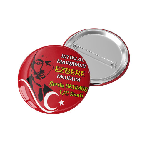 İstiklâl Marşı Rozeti | 12 Mart’a Özel Etkinlik Rozeti İstiklâl Marşı Rozeti | 12 Mart’a Özel Etkinlik Rozeti