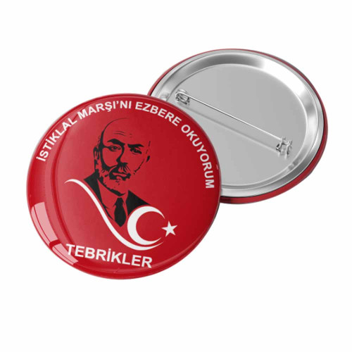 İstiklâl Marşı Rozeti | 12 Mart’a Özel Etkinlik İstiklâl Marşı Rozeti | 12 Mart’a Özel Etkinlik