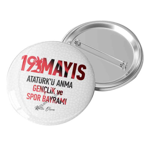 19 Mayıs Gençlik ve Spor Bayramı Rozet 19 Mayıs Gençlik ve Spor Bayramı Rozet