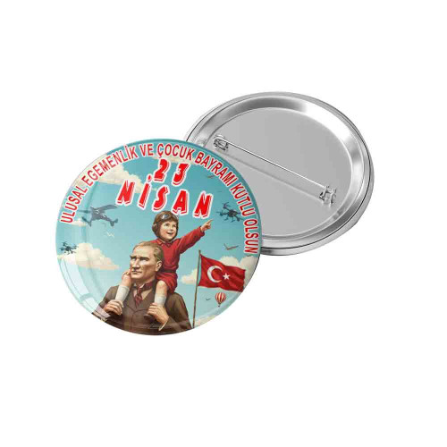 23 Nisan Çocuk Bayramı Kutlu Olsun Rozeti | Ulusal Egemenlik Rozeti 23 Nisan Çocuk Bayramı Kutlu Olsun Rozeti | Ulusal Egemenlik Rozeti
