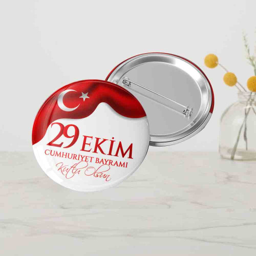29 Ekim Cumhuriyet Bayramı Rozeti | Türk Bayraklı Özel 29 Ekim Cumhuriyet Bayramı Rozeti | Türk Bayraklı Özel