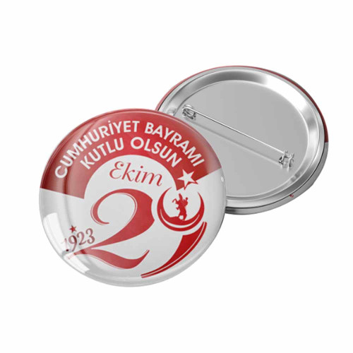 29 Ekim Cumhuriyet Bayramı Rozeti | Türk Bayraklı Özel Tasarım 29 Ekim Cumhuriyet Bayramı Rozeti | Türk Bayraklı Özel Tasarım