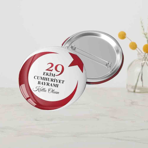 Cumhuriyet Bayramı Rozeti | 29 Ekim Etkinliği İçin Cumhuriyet Bayramı Rozeti | 29 Ekim Etkinliği İçin