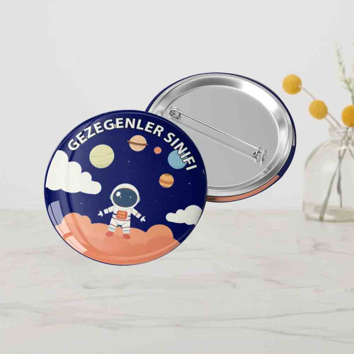 Gezegenler Sınıfı Rozeti - Uzay ve Astronomi Tutkunları İçin