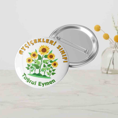 Kişiye Özel Sınıf Rozetleri | Ayçiçekleri Sınıfı Rozeti Kişiye Özel Sınıf Rozetleri | Ayçiçekleri Sınıfı Rozeti
