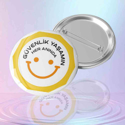 Güvenlik Görevlisi Kimlik Rozeti - Yaşamımın Her Anında Güvenlik