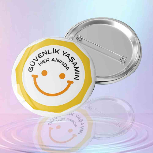 Güvenlik Görevlisi Kimlik Rozeti - Yaşamımın Her Anında Güvenlik