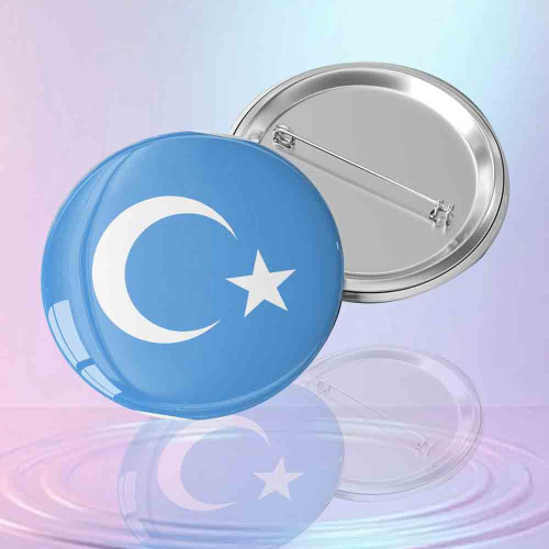 Doğu Türkistan Bayrağı Rozeti | Gökbayrak Farkındalık Yaka Rozeti Doğu Türkistan Bayrağı Rozeti | Gökbayrak Farkındalık Yaka Rozeti