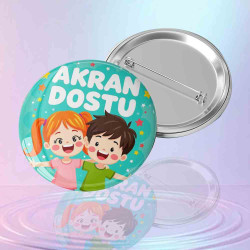 Akran Dostu Rozeti | Akran Zorbalığına Karşı Dostluk Rozeti