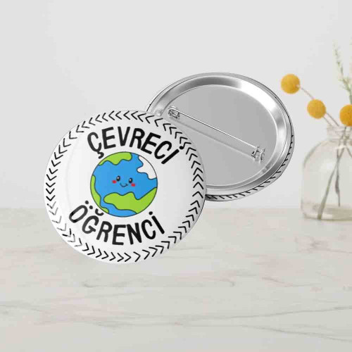 Çevremi Temiz Tutuyorum Rozeti | Çevre Bilinci Motivasyon Rozeti Çevremi Temiz Tutuyorum Rozeti | Çevre Bilinci Motivasyon Rozeti