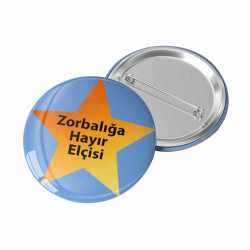 Okul Zorbalığa Hayır Rozeti | Farkındalık ve Eğitim İçin Özel Tasarım