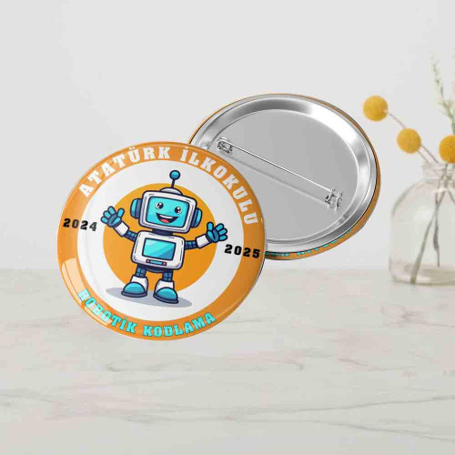 Kişiye Özel Robotik Kodlama Rozetleri Kişiye Özel Robotik Kodlama Rozetleri