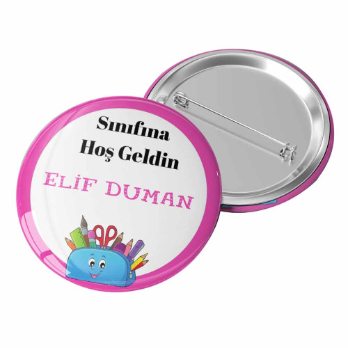 Sınıfına Hoş Geldin Rozeti | Öğrenciler İçin Karşılama