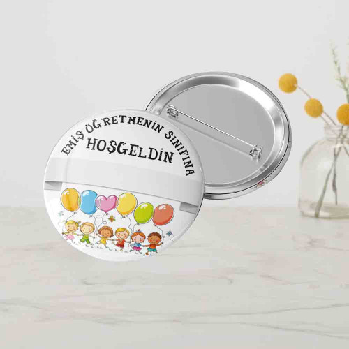 Sınıfına Hoş Geldin Rozeti | Öğrenci Karşılama Rozeti - Okul Hediyesi Sınıfına Hoş Geldin Rozeti | Öğrenci Karşılama Rozeti - Okul Hediyesi