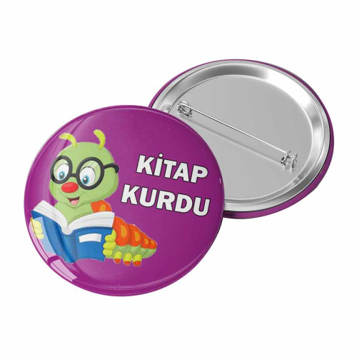 Öğrenci Kitap Kurdu Rozetim | Okuma Başarı Rozeti Öğrenci Kitap Kurdu Rozetim | Okuma Başarı Rozeti