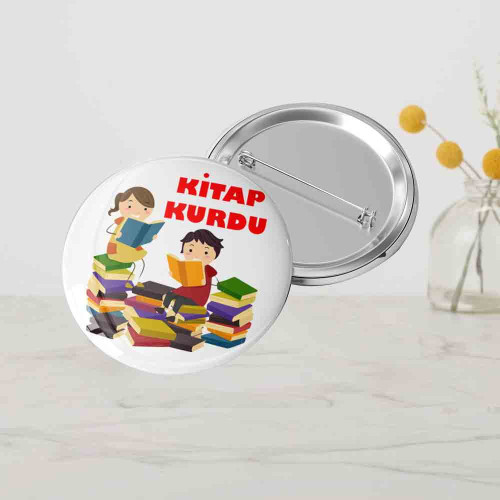Öğrenci Kitap Kurdu Rozetim | Okuma Başarısı Öğrenci Kitap Kurdu Rozetim | Okuma Başarısı