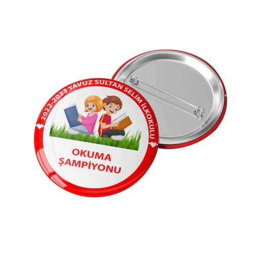Öğrenci Kitap Okuma Rozeti | Kitap Kurdum
