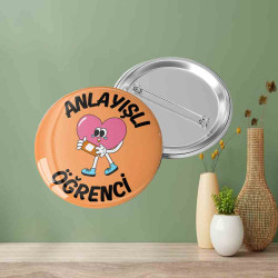 Anlayışlı Öğrenci Rozeti | Ödüllendirme Rozeti | 35 mm Çap