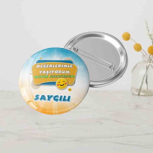 Değerler Eğitimi Saygılı Rozeti | Ödüllendirme Rozeti Değerler Eğitimi Saygılı Rozeti | Ödüllendirme Rozeti