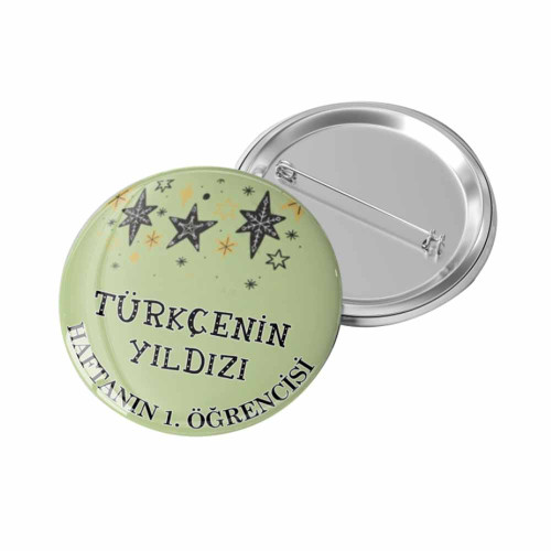 Türkçe Yıldızı Rozeti | Haftanın Öğrencisi İçin Motivasyon Rozeti Türkçe Yıldızı Rozeti | Haftanın Öğrencisi İçin Motivasyon Rozeti