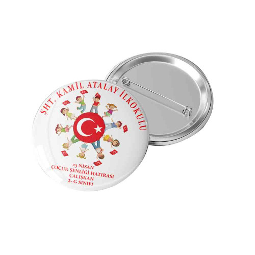 23 Nisan Çocuk Bayramı Kutlu Olsun Rozet 23 Nisan Çocuk Bayramı Kutlu Olsun Rozet